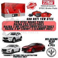 MAZDA CX3 (ELECTRIC) MAZDA 3 BM (ELECTRIC) / MAZDA 3 BP (CANNOT USE) (belakang REAR) TRW DTEC DISC B