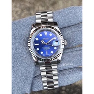 Seiko Mods NH35 automatic watch mechanical watch couple watch silver stainless steel datejust