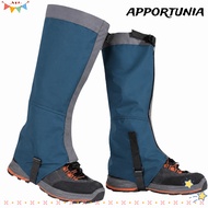 APPORTUNIA 1 Pair Snow Boot Gaiters, Lightweight Rip-Stop Hiking Leg Gaiters, Durable 420D Nylon Fab