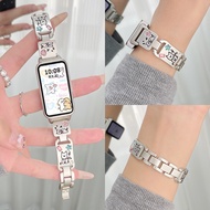 Cute Dog Colour Diamond Metal Strap for Huawei Smart Band 11 Band 11 Pro Bracelet Watch for Huawei 1