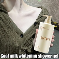 Whitening Body Wash Goat Milk Shower Gel 800ml Ultra-white and smooth skin, exfoliate whole body whitening brightening lasting fragrance
