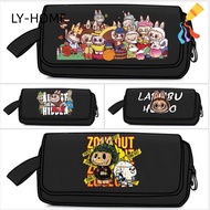 LY Labubu Pencil Bag, Large Capacity Cute Cartoon Pencil Cases,  Stationery Box