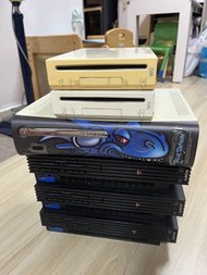 7部遊戲機合售PS2@3,PS,Xbox,Wii@2全走不散