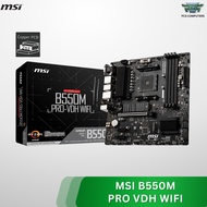 MSI B550M PRO-VDH WIFI Motherboard | AMD AM4 Ryzen 5000 | PCIe 4.0 | DDR4 | Dual M.2 | Micro-A