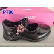 รองเท้านักเรียน รองเท้าหนังสีดำ POPTEEN