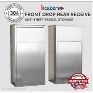 🇲🇾FRONT DROP BACK RECEIVE🇲🇾 STAINLESS STEEL 304/201 PRIVATE HOUSEHOLD ANTI-THEFT PARCEL DROP BOX FOO
