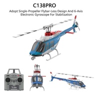 C138 PRO 6CH RC Helicopter RC ERA Single Blade Brushless Stunt Helicopter with Gyroscope Brushless R