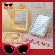 C6556 Aesthetic Makeup Mirror Makeup Stand Mirror/ Oval and Wave Makeup Mirror/ Simple Makeup Mirror