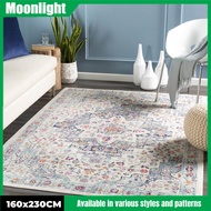 160x230cm Retro Anti-slip Crystal Velvet Doormat Indoor Outdoor Doorway Large Rug Mat Bedroom Carpet