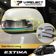 Toyota Estima ACR50 (2006-2024) Side Mirror Chrome Lining Fit For Toyota Estima ACR50 ACR55 V Projec