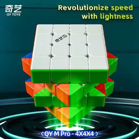 QiYi M Pro 4x4 Magnetic Speedcube 4 by 4 Magnetic Magic Cube Professional 4×4 Speed Puzzle Children'