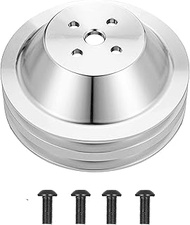 WeiSen 2 Groove 2V Water Pump Pulley V-Belt Compatible with 1969-UP Small Block Ford 302 351w 351C 3