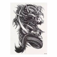 Tato Temporer SERI HB Tattoo Temporary Tahan air Sementara Motif tato Naga Hitam TATO STIKER INSTAN