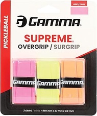 Gamma Sports Pickleball Supreme Overgrip, Easy to Apply Grip Tape for Pickle Ball Paddles, Badminton