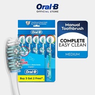 Oral-B Complete Easy Clean Medium Toothbrush, 5 Pack