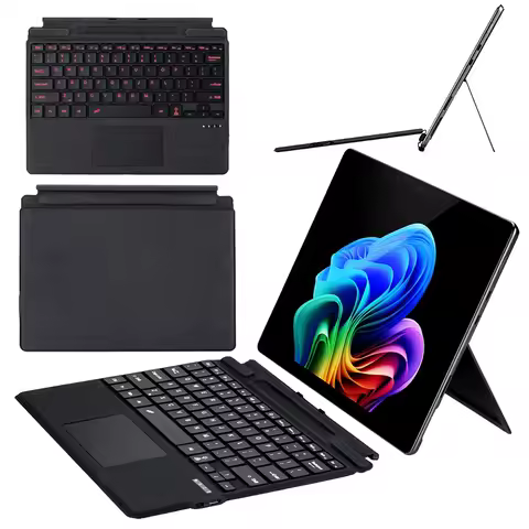 Bluetooth-Compatible Magnetic Wireless Keyboard Type C Charging Ultra-Slim Keyboard for Microsoft Su