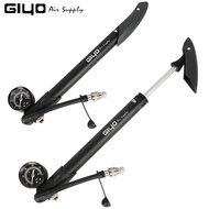 Giyo GS-41P 300psi Bicycle Tire Pump Road Bike Cycling T Handle Fixed Gauge Tyre Inflator MTB Fork P