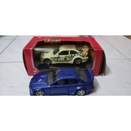 burago 1/24 brand bmw m3 gtr FINA E46 warsteiner 1993