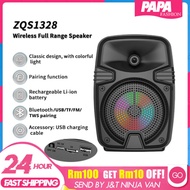 Wireless Portable Mini Bluetooth Speaker  LED Light Rechargeable Speaker Support Aux SDcard Pendrive