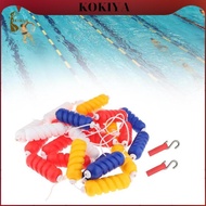 [kokiya] Swimming Pool Safety Rope Set, Swimming Divider, Professional Portable Pool Boundary Rope f