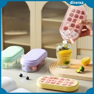 [Direrxa] Ice Making Box Ice Cube Tray, Reusable Ice Ball Makers with Ice Storage Box for Kitchen