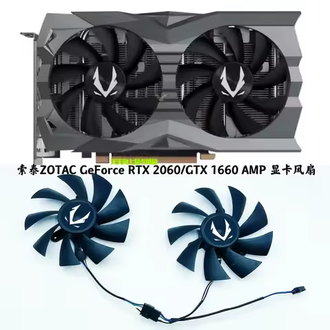 for ZOTAC GeForce RTX 2060 GTX 1660 AMP Graphics Card Mute Fan GA92A2H Cooling Replacement Part