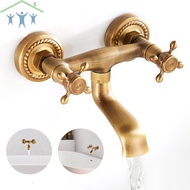 Kitchen Faucet Dual Lever Hot and Cold Water Kitchen Sink Mixer Tap Vintage Kitchen Tap SHOPTKC1425