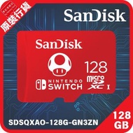 SanDisk - Nintendo MicroSD 128GB UHS-1 100M/R 90M/W Switch Card (SDSQXAO-128G-GN3ZN)