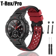 Fit For Amazfit T-rex T Rex Pro Watch Strap Silicone Band Smart Watch Bracelet T Rex Connector Pin Screw Rod Adapter
