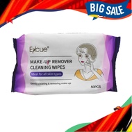 Penanggal Makeup, Pembersih Makeup, Excue Makeup Remover Wipes (50 sheets/pack)