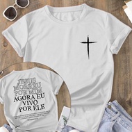 S-5XL Women's T-shirt Gospel Christian Jesus Cross Shirt