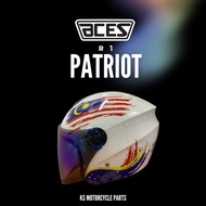 Helmet ACES R1 PATRIOT WHITE “Semakin Di Depan”