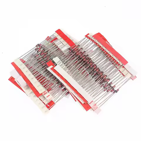 250PCS 25 Values 1W Zener Diode Kit,3V~33V 1N47 Series Voltage Regulator Diodes set, 3V 3V3 3V6 3V9 