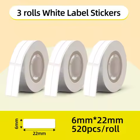 Square Self-Adhesive Phomemo D30 Q30 Q30S Q31 Printer Labels Paper 3 Rolls Stickers Tear-proof Water