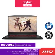 MSI GF76 11UG-471MY 17.3" FHD IPS 144Hz Gaming Laptop ( Intel I7-11800H, 16GB 3200MHz, 512GB SSD, RT