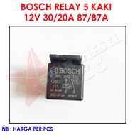RELAY 5K 12V BOSCH RELAY 5 LEGS 12V 30/20A 87/87A
