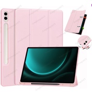 Case For Samsung Galaxy Tab S9 FE 10.9 S9 11 in for Galaxy Tab S9 FE+ Case 10.9 12.4 inch 2023 S9 Plus With Pen Tray Tablet Cover