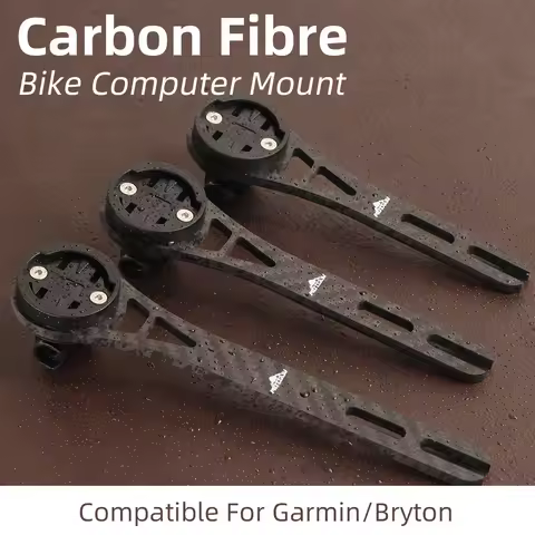 Carbon Fiber Computer Mount Holder Bicycle Bracket Stopwatch Speedometer Road Bike Compatible For Ga