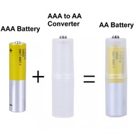 [4pcs] AAA to AA Battery Adapter/Converter | tukar bateri AAA menjadi bateri AA
