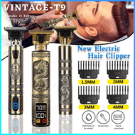 COD Vintage Alat Cukur Elektrik Hair Clipper Trimmer Model Dragon T9 / alat cukur rambut elektrik ch