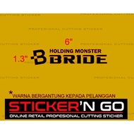 STICKER CUSTOM BRIDE FONT