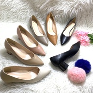 Pump heels 5cm matte by TMT Import chunky short heels high quality fashion shoes women's shoes tofu 