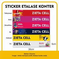 Sticker Etalase Konter Stiker Custom Bahan Chromo