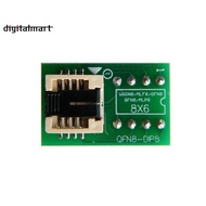 Chips Socket QFN8/WSON8/MLF8/MLP8/DFN8 to DIP8 for CH341A TL866Ii Plus RT809H/F T48 T56 EZP2023 6X8m