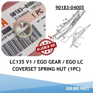 Yamaha Original LC135 V1 / Ego Gear / Ego LC / Ego LC FI Coverset Spring Nut / Clip Bulat Ekor Cover