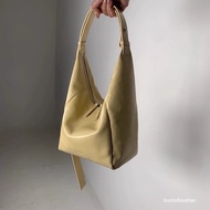 South Korea Dongdaemun Bucks Leather New Arrival Italian Cowhide Minimalist Fashion Hobo Tote Undera