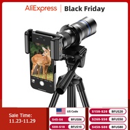 APEXEL HD Metal 20-40x zoom telescope telephoto phone camera lens With Extendable tripod for Samsung