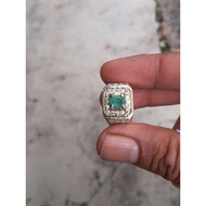 Cincin Zamrud Columbia Emerald Ring Asli
