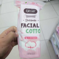 Excue Facial Cotton For Wet Compress 120 Sheets Stretchable