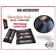 Car safety seat belt Shoulder Pad cover Protector Comfort Carbon emblem perodua proton mugen rallyart recaro trd